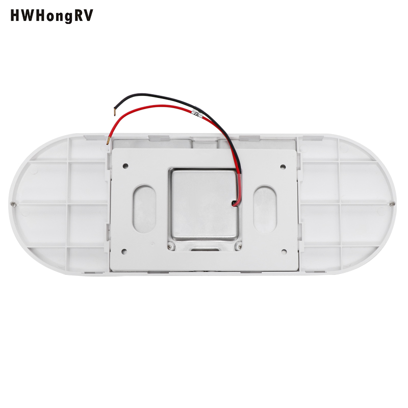 Hwhongrv 10-30V LED天花板灯具矩形露营车天花板带开关 - 适用于游艇和RVS