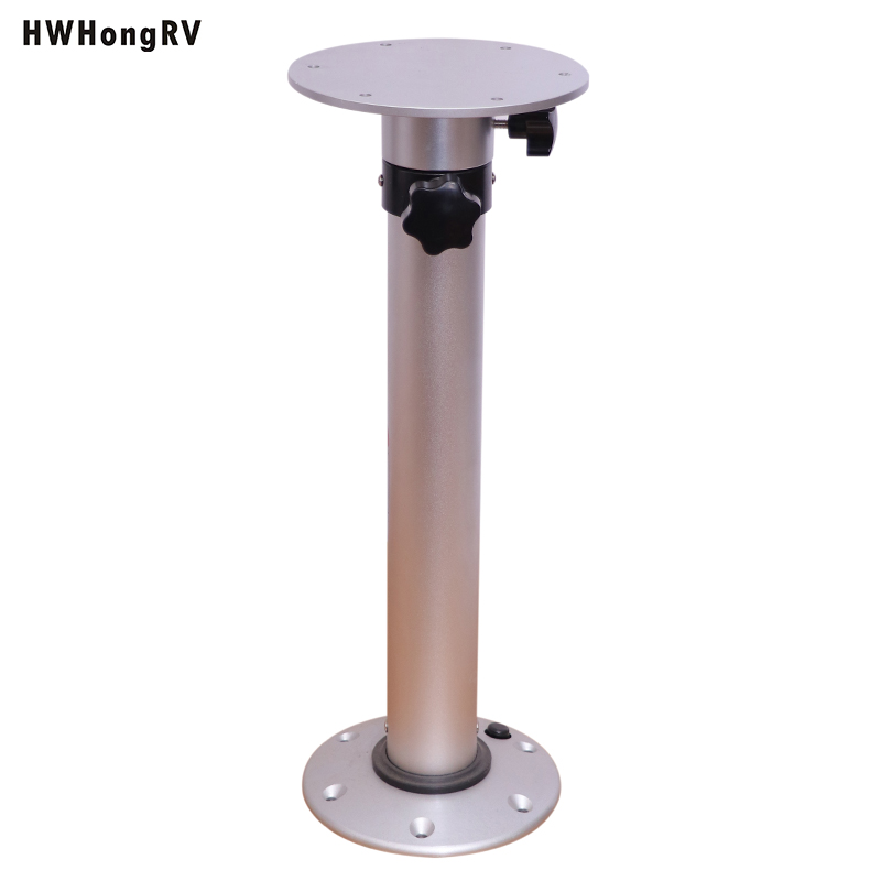 Hwhongrv RV铝制望远镜桌腿面包车高度可调节的支撑车餐桌腿