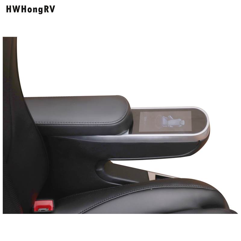 HWHONGRV豪华电气RV座椅豪华皮革座椅内部MPV Van RV豪华轿车座椅带触摸控制屏幕