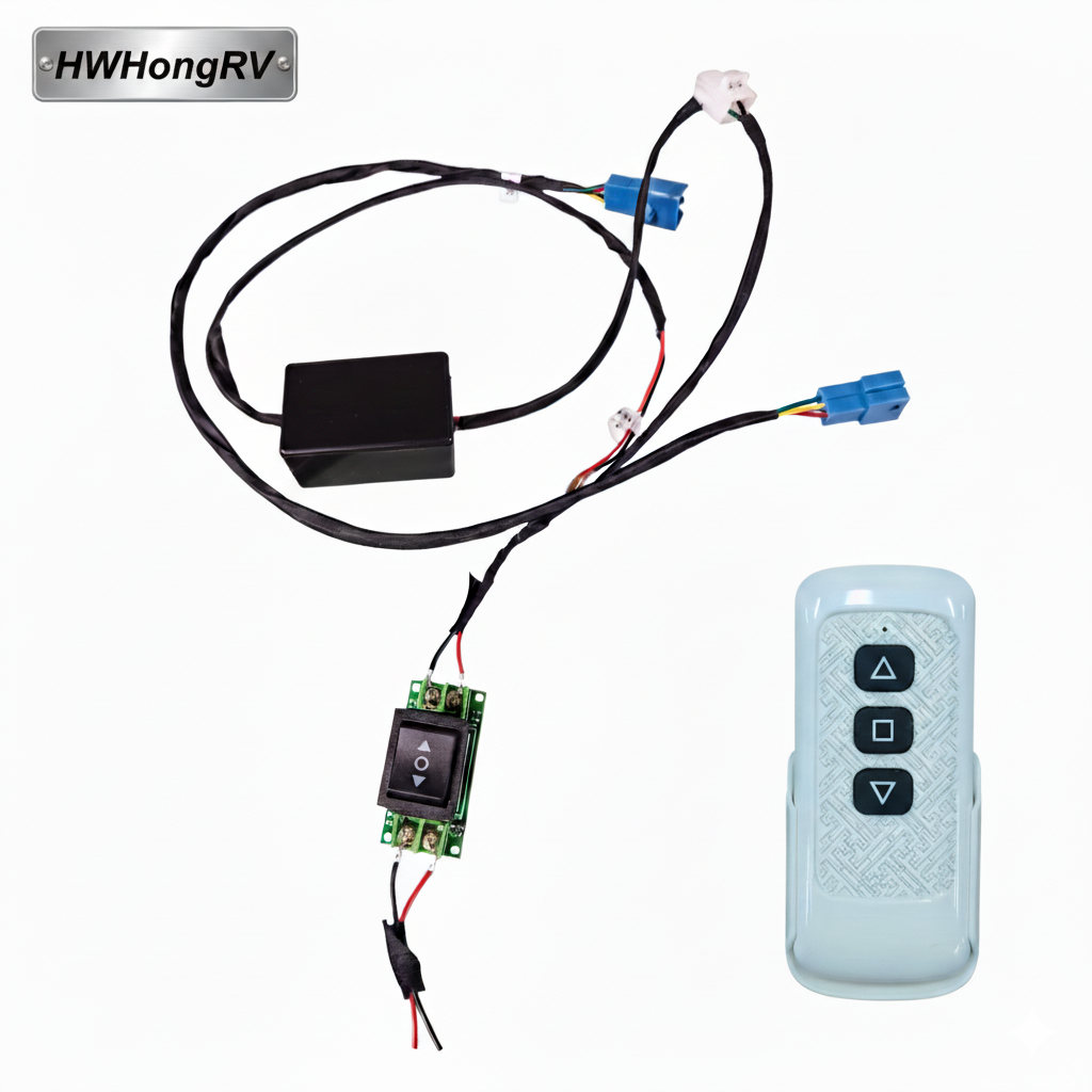 HWHongRV 电动升降桌腿 | HW-ET07/ET09 | 12V可调RV船用多功能底座| 380–750 毫米高度