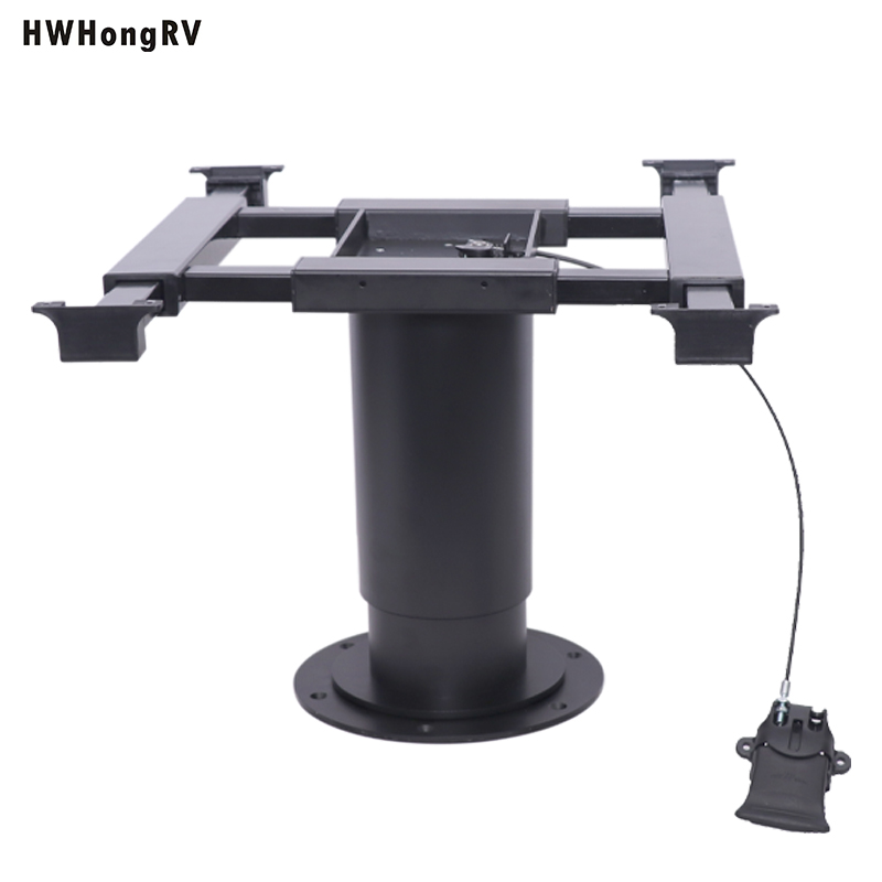 HWHongRV 高度可调节气动升降桌底座桌底座适用于船/海洋/大篷车/房车