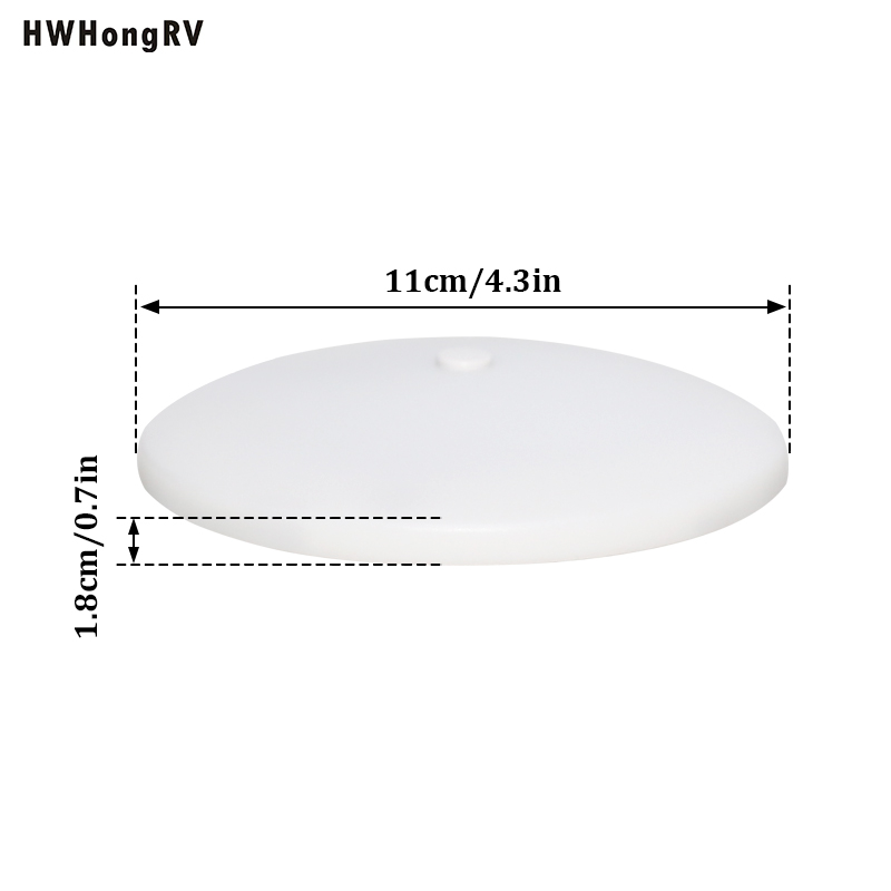 HWHONGRV 10V-30V LED内部灯4.3''RV冰灯带开关3W RV圆顶灯灯具用于海洋房车