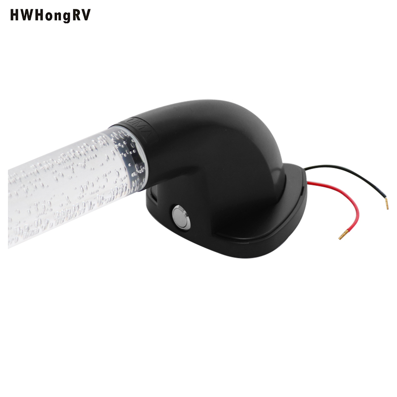 Hwhongrv海军陆战队游艇12V 24V LED RV入口门抓手手柄白色照明辅助酒吧车摩车大篷车