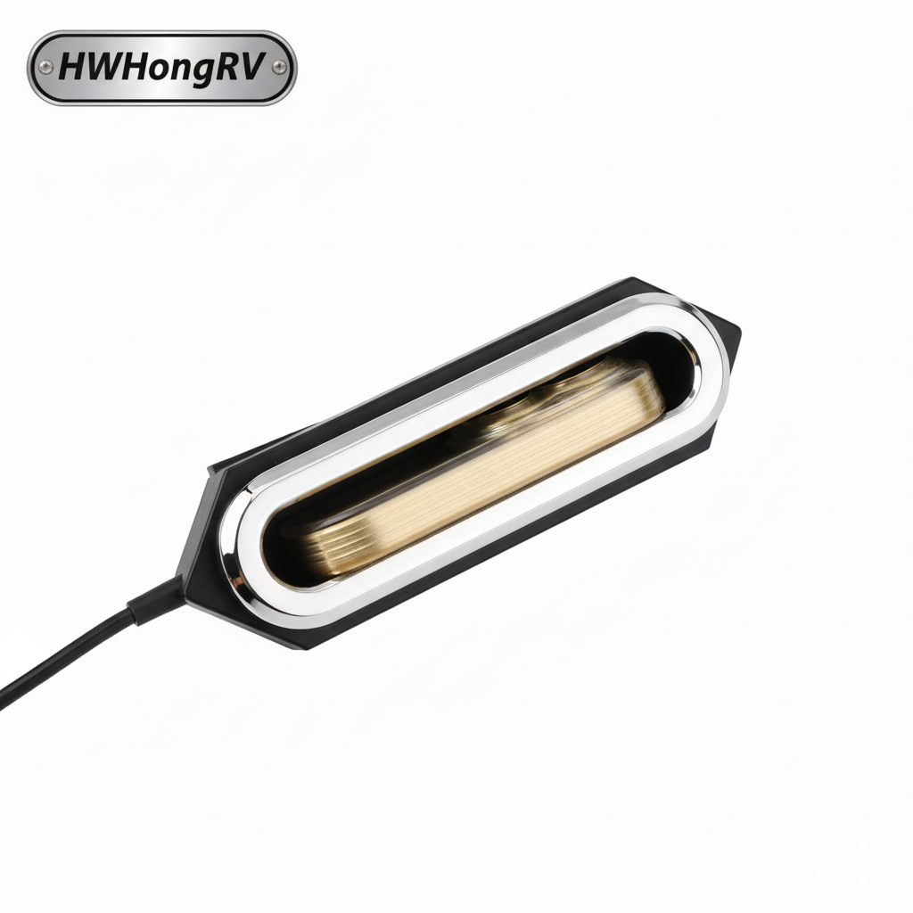 嵌入式车载无线充电盒 – 10.5V–24.6V 桌面/家具内手机充电座，适用于房车、汽车、卡车和船舶用途 – HWHongRV