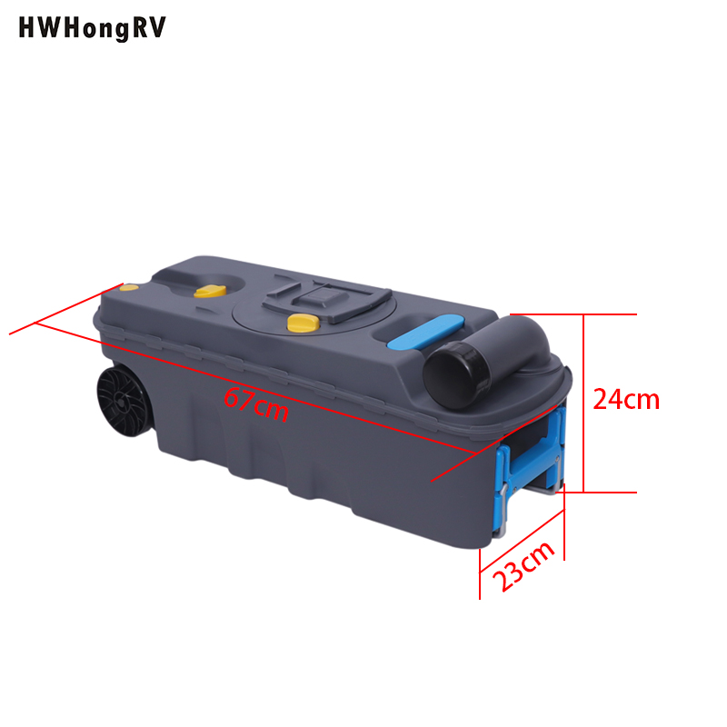 Hwhongrv电气RV汽车盒式卫生间卫生间，用于露营车大篷车或房车
