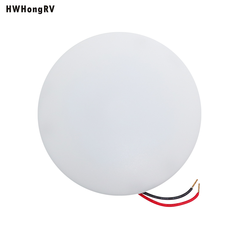 HWHONGRV 10V-30V LED内部灯4.3''RV冰灯3W RV圆顶灯灯具用于海洋房车