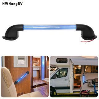 Hwhongrv海军陆战队游艇12V 24V LED RV入口门抓手手柄白色照明辅助酒吧车摩车大篷车