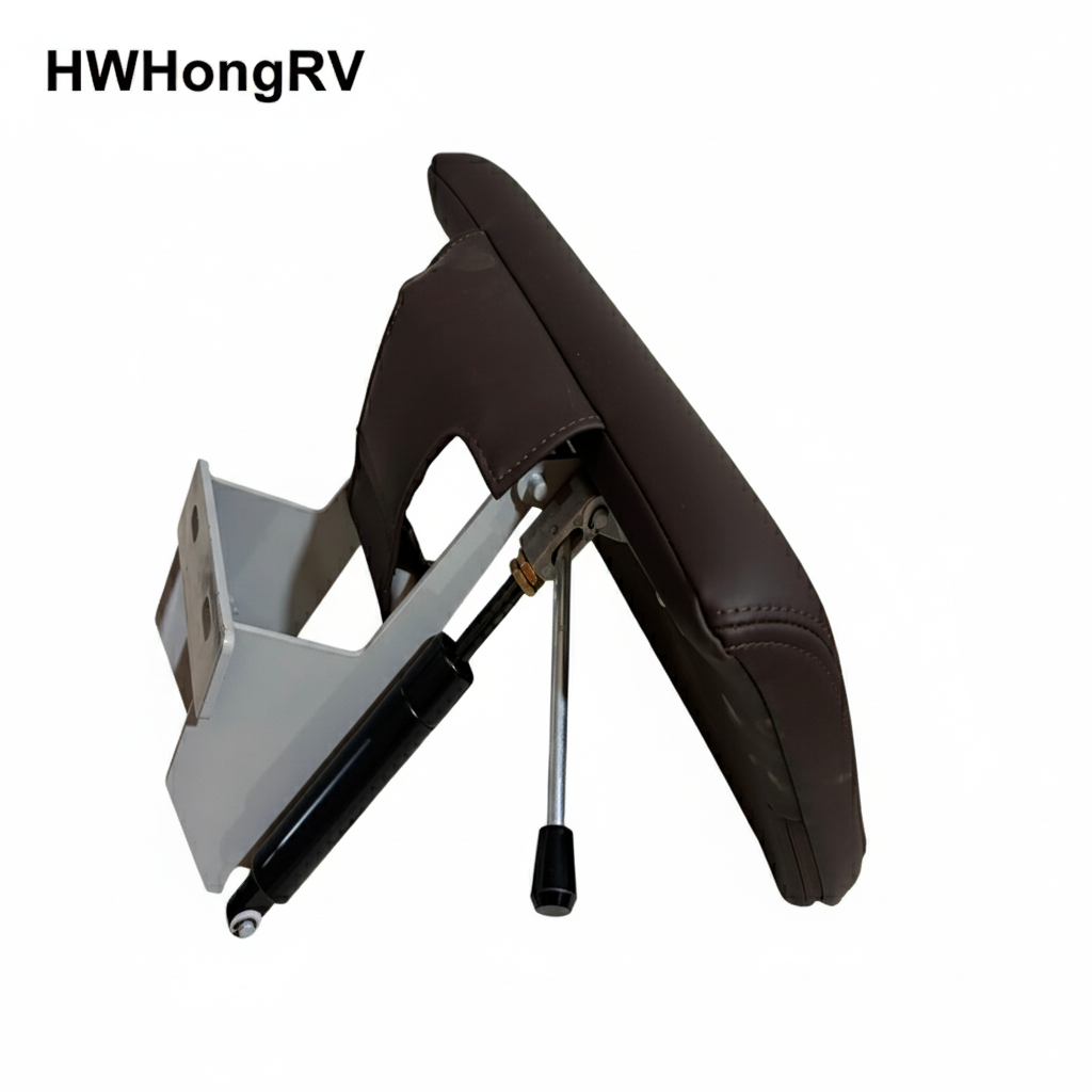 重型气体支柱座椅腿部支撑，带任意位置锁定符合人体工程学的乘客座椅小腿搁脚板，适用于长途客车