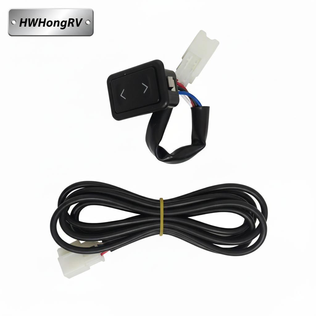 HWHongRV 2 向座椅调节开关 | 13.5V 10A 滑轨、腿托、旋转和躺椅控制开关 | >30,000 次循环