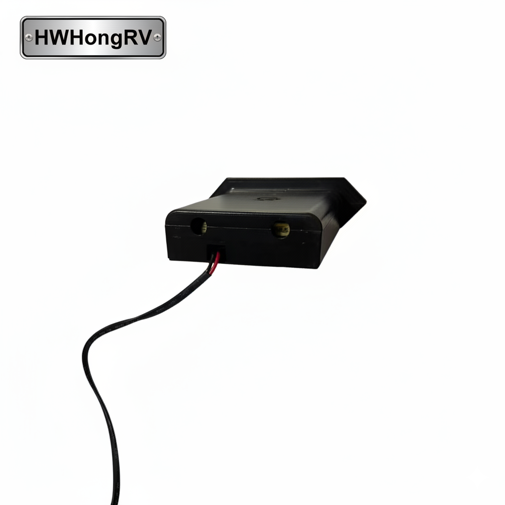 嵌入式车载无线充电盒 – 10.5V–24.6V 桌面/家具内手机充电座，适用于房车、汽车、卡车和船舶用途 – HWHongRV